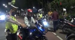 Video Polisi Razia Knalpot Bising di Jakpus