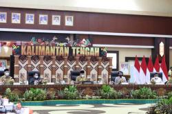 Rakor Bersama KPK, Gubernur Sampaikan Kondisi Pencegahan Korupsi Terintegrasi di Wilayah Kalteng<