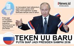 Infografis UU Baru Disahkan, Vladimir Putin Bisa Berkuasa hingga 2036