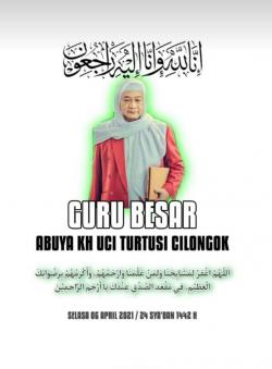 Kabar Duka, Ulama Banten Abuya Uci Thurtusi Meninggal Dunia