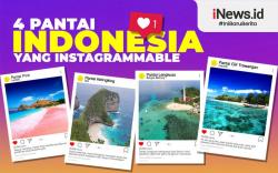 Infografis Deretan Pantai Instagramable di Indonesia