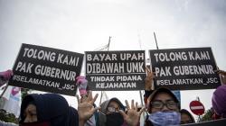 Tidak Digaji 10 Bulan, Ratusan Karyawan Jakabaring Sport City Mogok Kerja