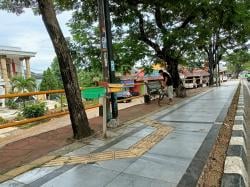 Revitalisasi Trotoar di Maruga Tangsel Baru Selesai, Tong Sampah Hilang