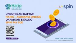 HARIO-Asuransi Online x SPIN Pay Bagi-bagi Saldo e-Money, Unduh Aplikasinya Sekarang!