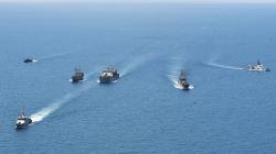 Begini Formasi Kapal-Kapal saat Hadapi Musuh di Perairan Dabo Singkep