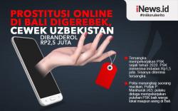 Infografis Prostitusi Online di Bali, Cewek Uzbekistan Dibanderol Rp2,5 Juta