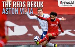 Infografis Liverpool Bekuk Aston Villa 2-1 di Anfield 