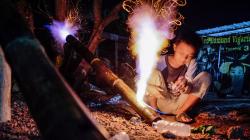 Gegara Main Meriam Bambu, Bocah di Bangka Barat Luka Bakar Serius