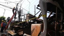 Begini Kondisi Bengkel Mebel yang Ludes Terbakar di Surabaya