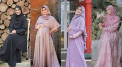 4 Gaya Nadya Mustika Baru Melahirkan Anak Pertama, Simpel dengan Busana Gamis 