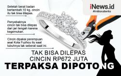 Infografis Cincin Berlian Rp672 Juta Terpaksa Dipotong dari Jari Pemiliknya
