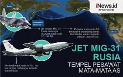 Infografis Jet Tempur Rusia Cegat Pesawat Mata-Mata AS