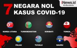 Infografis 7 Negara Nol Kasus Covid