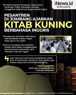 Infografis Pesantren di Jombang Ajarkan Kitab Kuning Bahasa Inggris