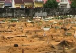 Video Puluhan Makam di Pekanbaru Ambles akibat Guyuran Hujan Deras 