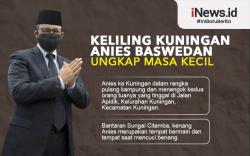 Infografis Anies Baswedan Bernostalgia Masa Kecil dengan Keliling Kuningan