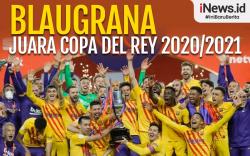 Infografis Barcelona Juara Copa del Rey usai Bantai Athletic Bilbao