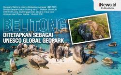 Infografis Geopark Belitong Diakui UNESCO