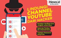 Infografis Lindungi Akun Youtube dari Ulah Hacker