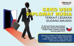 Infografis  Republik Ceko Usir 18 Diplomat Rusia Buntut Ledakan Gudang Amunisi