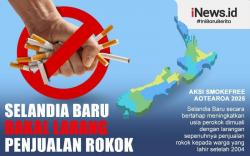 Infografis Selandia Baru Akan Larang Penjualan Rokok