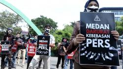 Aksi Tutup Mulut Forum Jurnalis Medan, Simbol Pembungkaman terhadap Wartawan