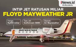 Infografis Jet Mewah Floyd Mayweather Jr yang Pernah Mampir ke Indonesia