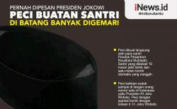 Infografis Peci Buatan Santri Batang Pernah Dipakai Presiden Jokowi