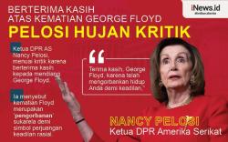 Infografis Ketua DPR AS Pelosi Dikecam karena Berterima Kasih kepada George Floyd