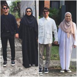 5 Gaya Fashion Ramadhan Ricky Harun dan Herfiza