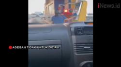 Video Viral Perempuan Pengendara Motor Masuk Jalan Tol