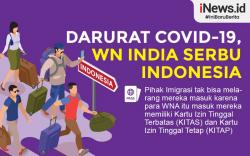Infografis Ratusan Warga India Masuk Indonesia, 12 Positif Covid