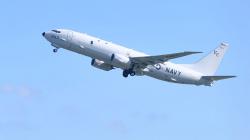 Penampakan Pesawat P-8 Poseidon US NAVY Bantu Cari KRI Nanggala 402