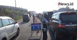 Video Larangan Mudik, Puluhan Kendaraan di Bandung Diminta Putar Balik