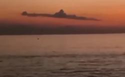 Viral di Medsos, Penampakan Awan Mirip Kapal Selam di Perairan Laut Bali<