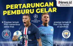 Infografis PSG Vs Man City: Pertarungan Pemburu Gelar