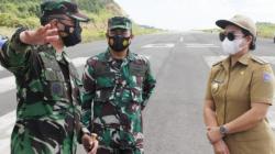Naik Kapal KN Singa Laut, Danlanudsri Tinjau Lahan Pembangunan Pos Perwakilan di Sitaro