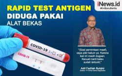 Infografis Rapid Test Antigen Diduga Pakai Alat Bekas