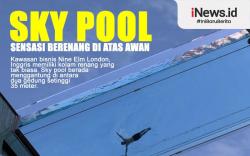  Infografis Sensasi Berenang di Atas Awan