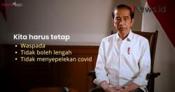 Video Menjelang Lebaran, Presiden Jokowi Tetap Ingatkan Protokol Kesehatan