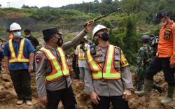 Kapolda Sumut Tinjau Longsor di PLTA Batang Toru Tapanuli Selatan