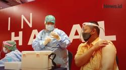 Video Vaksinasi Massal Covid-19 di Mal Grand Indonesia, Satpam Sempat Ketakutan Jarum Suntik<