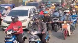 Puncak Arus mudik, Jalur Pantura Cirebon Dipadati Pemudik Bermotor