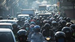 Imbas Penyekatan Larangan Mudik, Lalu Lintas Bandung Macet Parah<