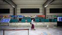 Suasana Bandara Soekarno Hatta pada Hari Pertama Larangan Mudik<