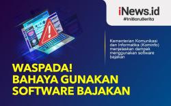 Infografis Bahaya Menggunakan Softwar Bajakan