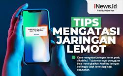 Infografis Cara Mengatasi Jaringan Lemot