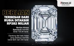 Infografis Berlian Terbesar dari Rusia Ditaksir Rp282 Miliar