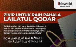Infografis Zikir untuk Meraih Pahala Lailatul Qadar di Bulan Ramadhan