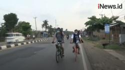 Video 2 Warga Jakarta Nekat Mudik Pakai Sepeda Hindari Penyekatan
